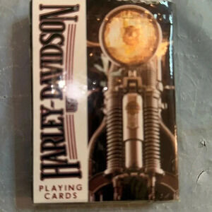 Harley Davidson Playing Cards 243-R Featuring 8 Motorcycles Sealed Brand New